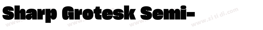 Sharp Grotesk Semi字体转换